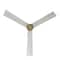 Wac Clean Indoor and Outdoor 3-Blade Smart Ceiling Fan 54in Satin Brass Matte White with Remote Control F-003 - alternate 3